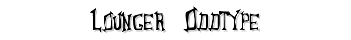 Lounger  Oddtype font